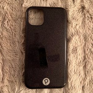 Loopy Black Holographic Glitter iPhone 11 or XR phone case